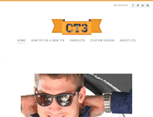 Tablet Screenshot of ct3bowties.com